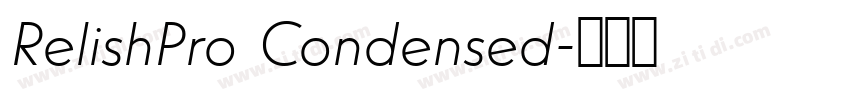 RelishPro Condensed字体转换